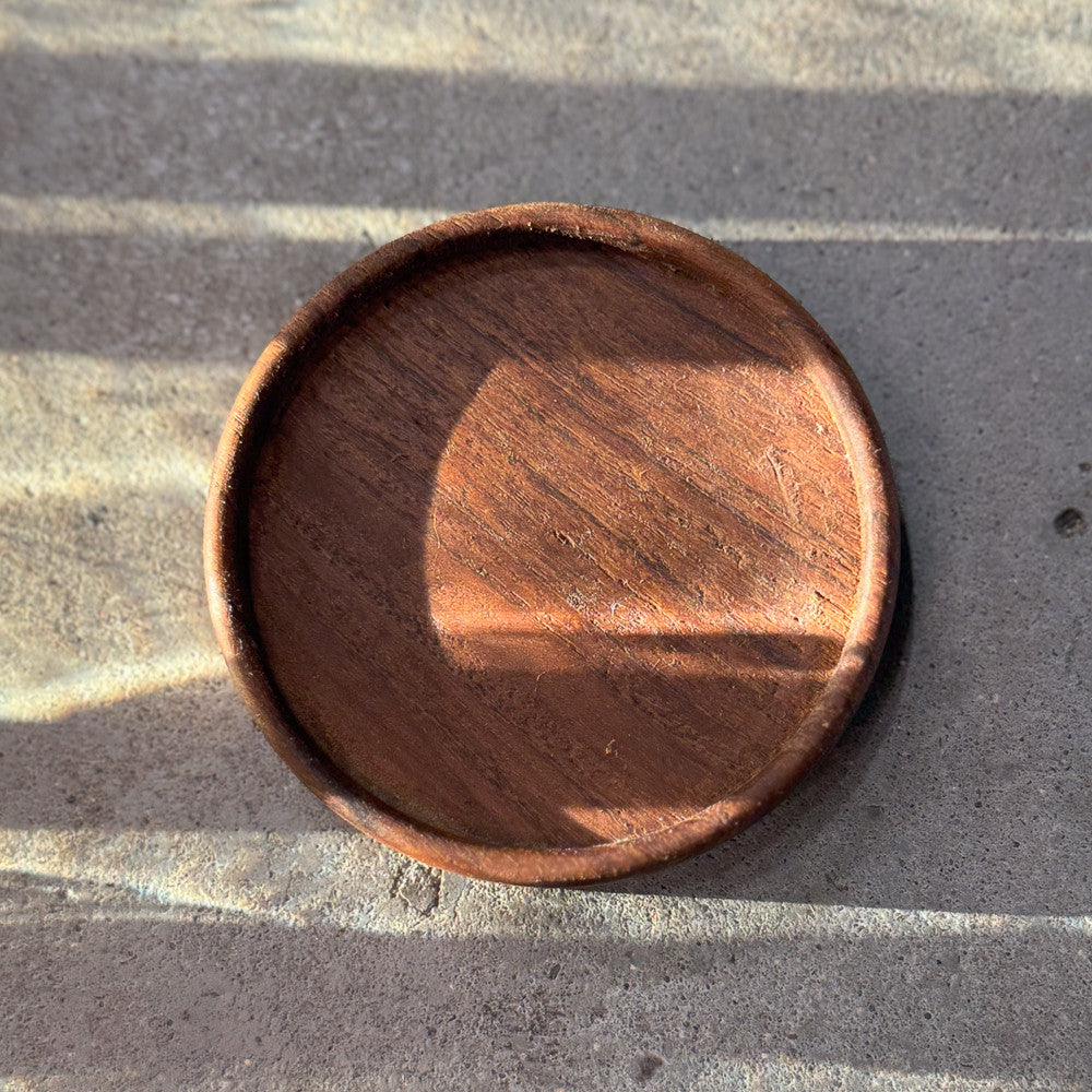 Dessous de verre en teck - 8 cm