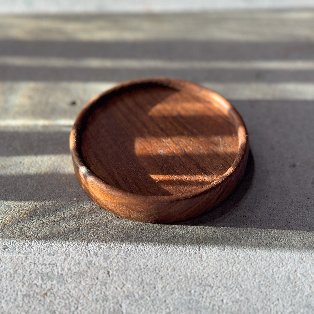 Dessous de verre en teck - 8 cm