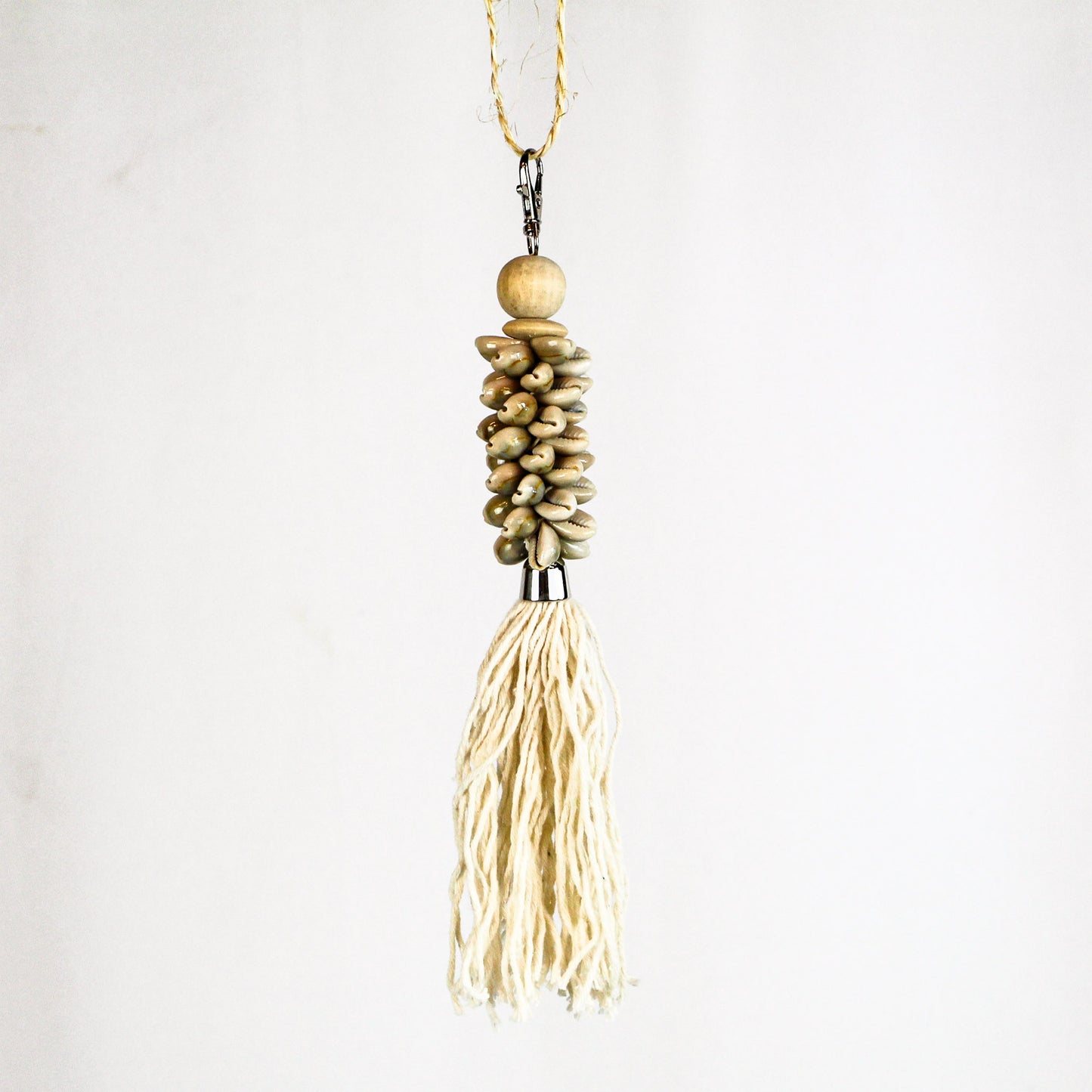 Porte-clés coquillages - blanc fin