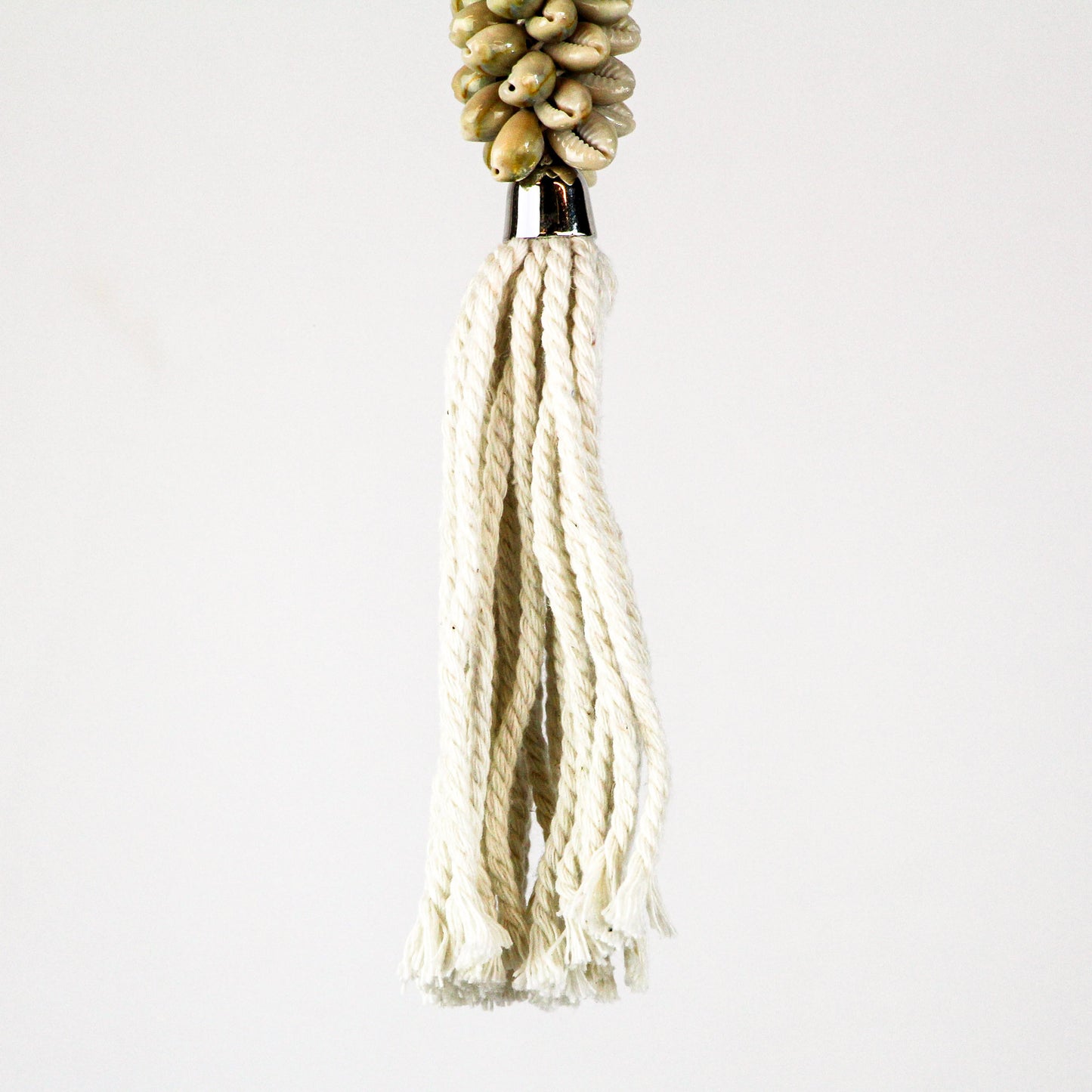 Porte-clés coquillages - blanc épais