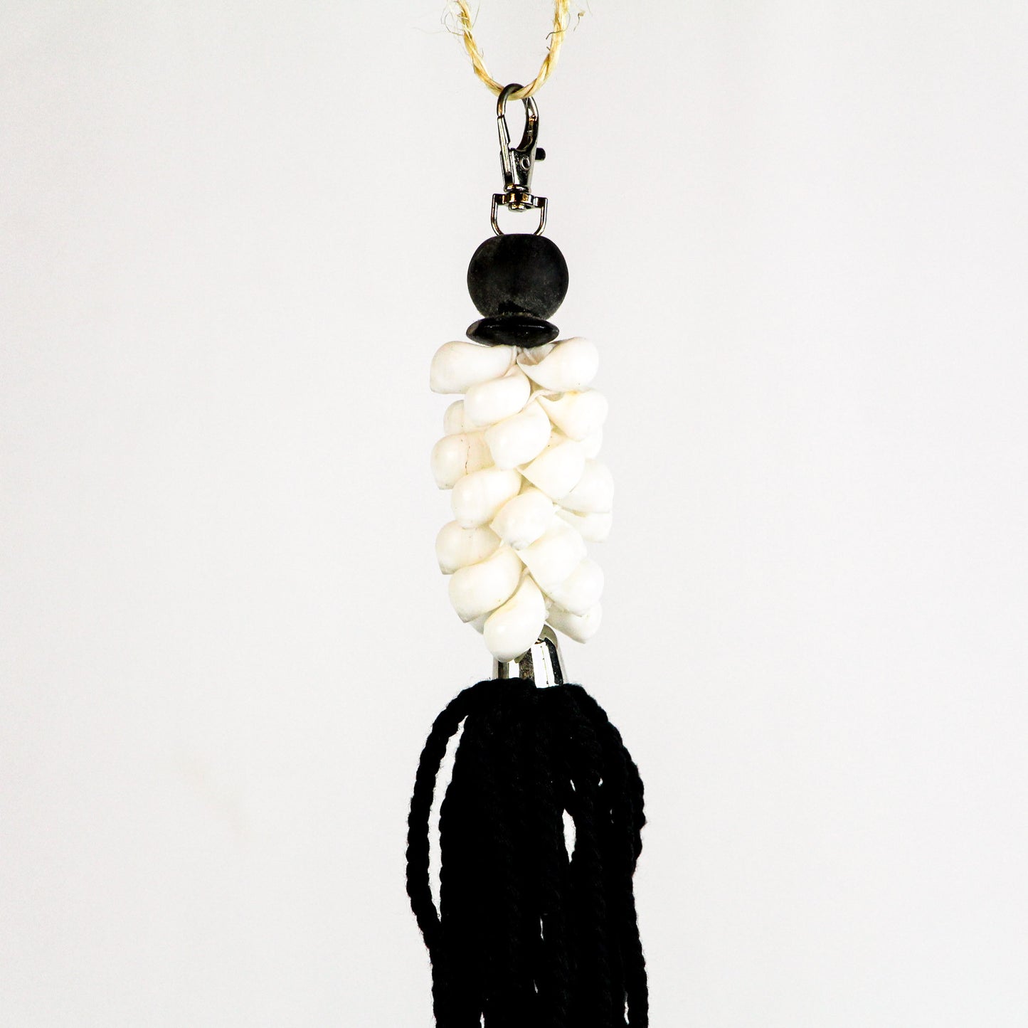 Porte-clés coquillages - noir