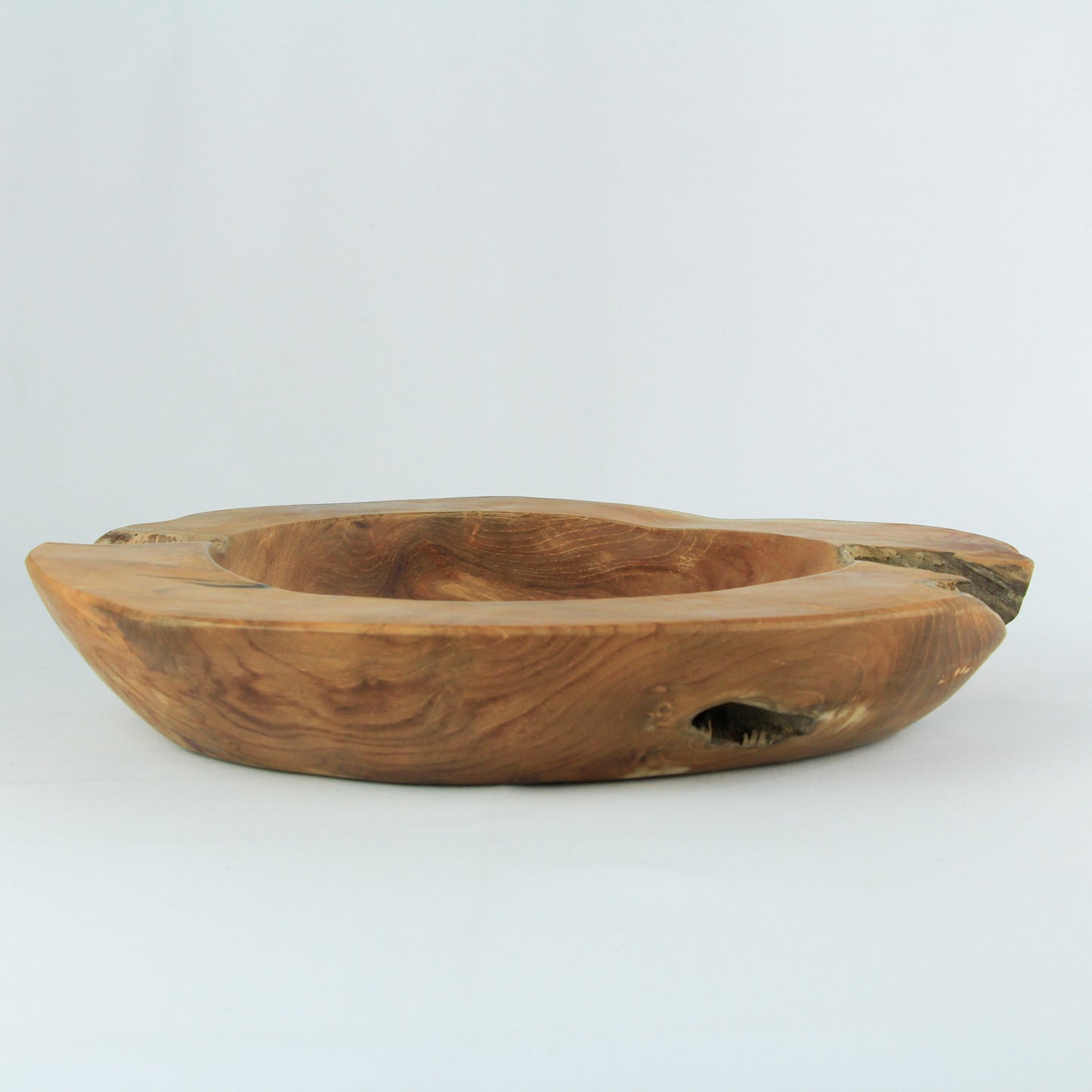 Grand bol / vide-poches en teck - 40 cm