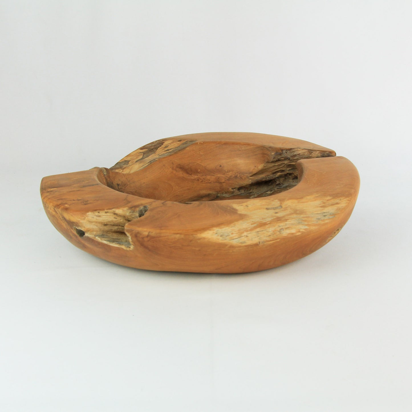 Grand bol / vide-poches en teck - 40 cm