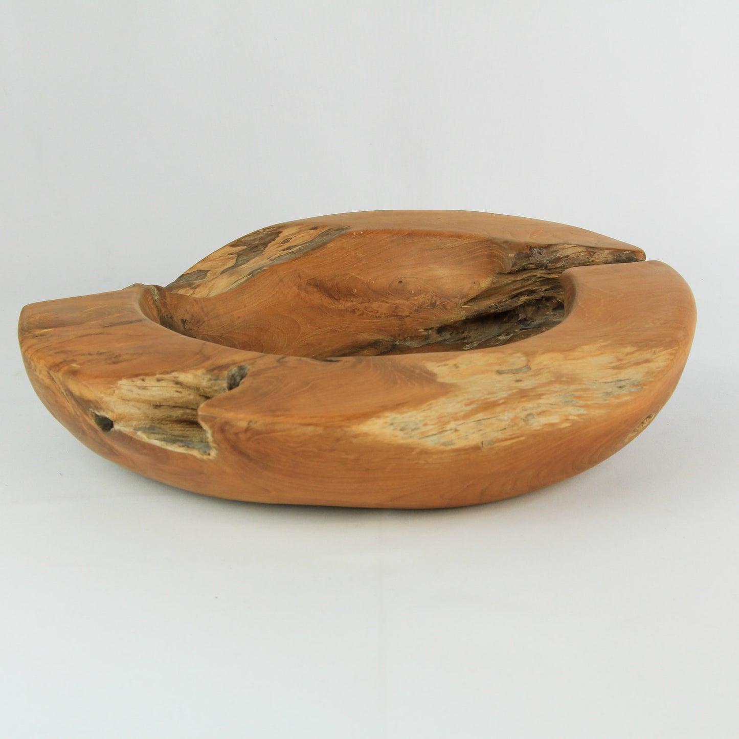 Grand bol / vide-poches en teck - 40 cm