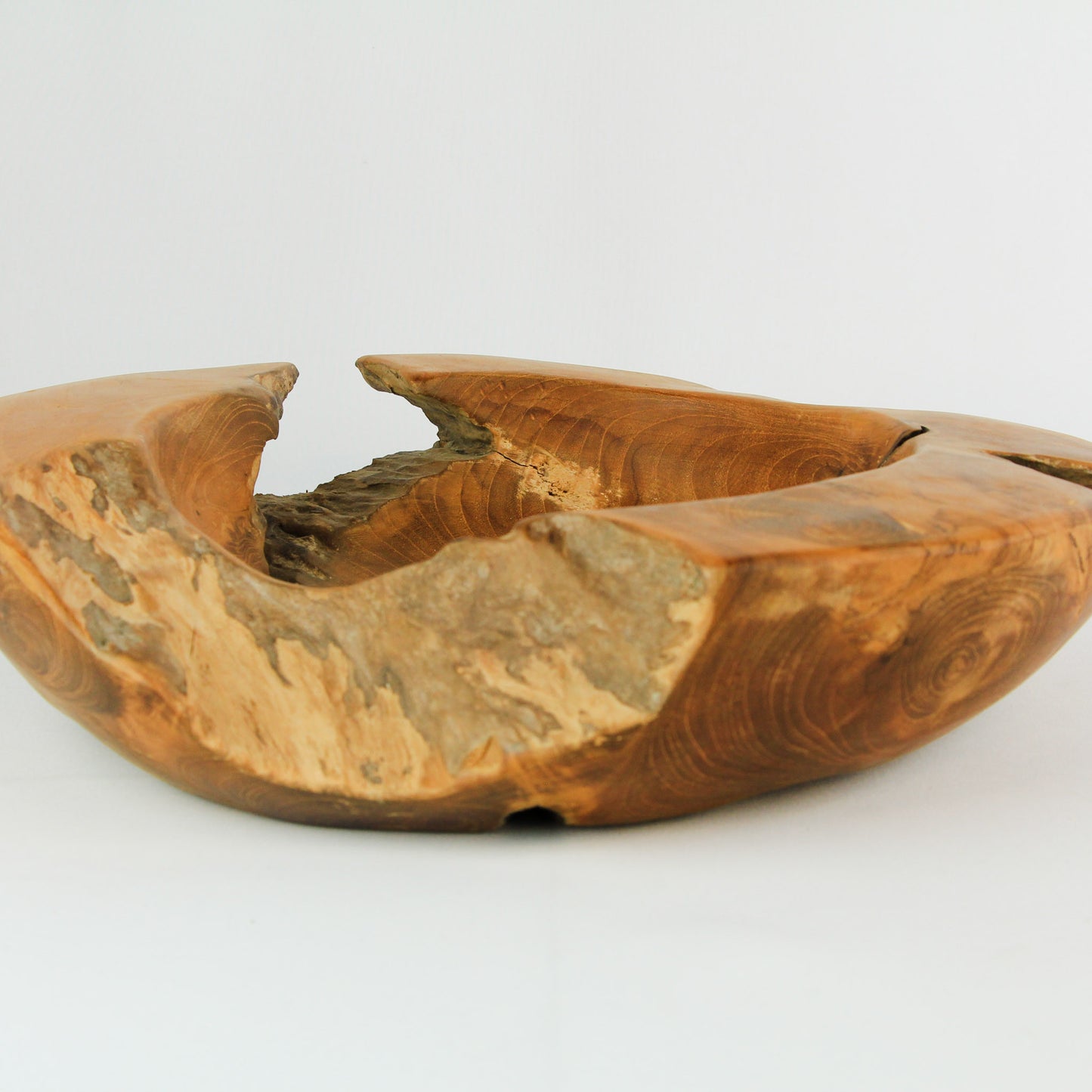 Grand bol / vide-poches en teck - 40 cm