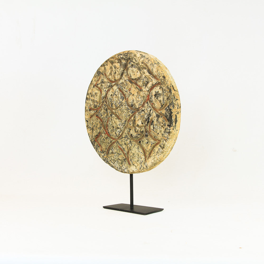 Panneau toraja - ronds rouges II