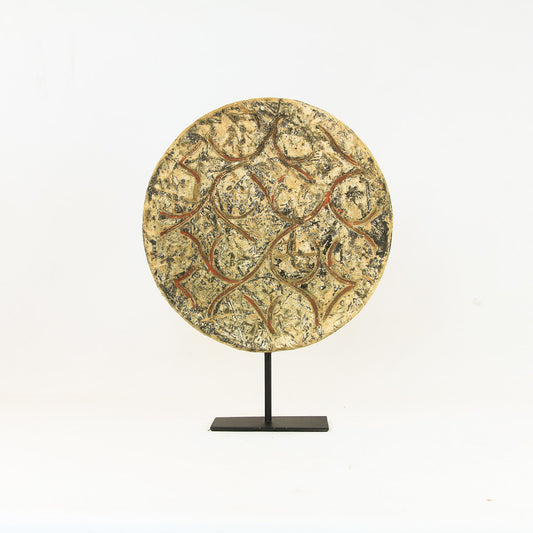 Panneau toraja - ronds rouges II