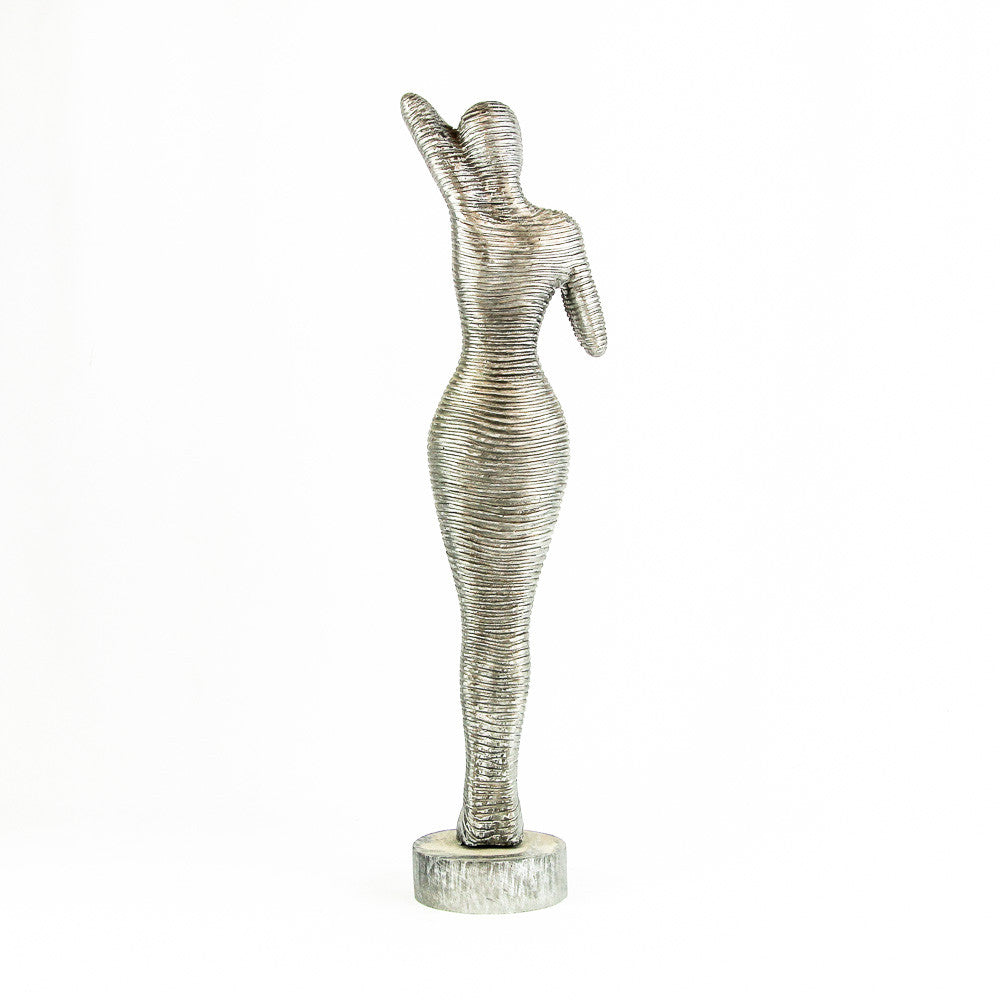 Statue en aluminium Biola (66x17x13 cm)
