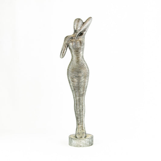 Statue en aluminium Biola (66x17x13 cm)