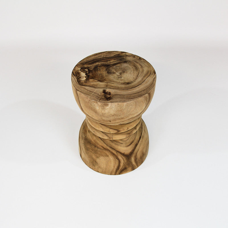 Stool Jam Pasir en bois de suar naturel