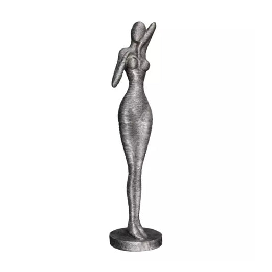 Statue en aluminium Biola (183 x 41 x 41 cm)