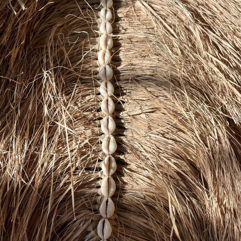 Décoration murale - jonc de mer et coquillages