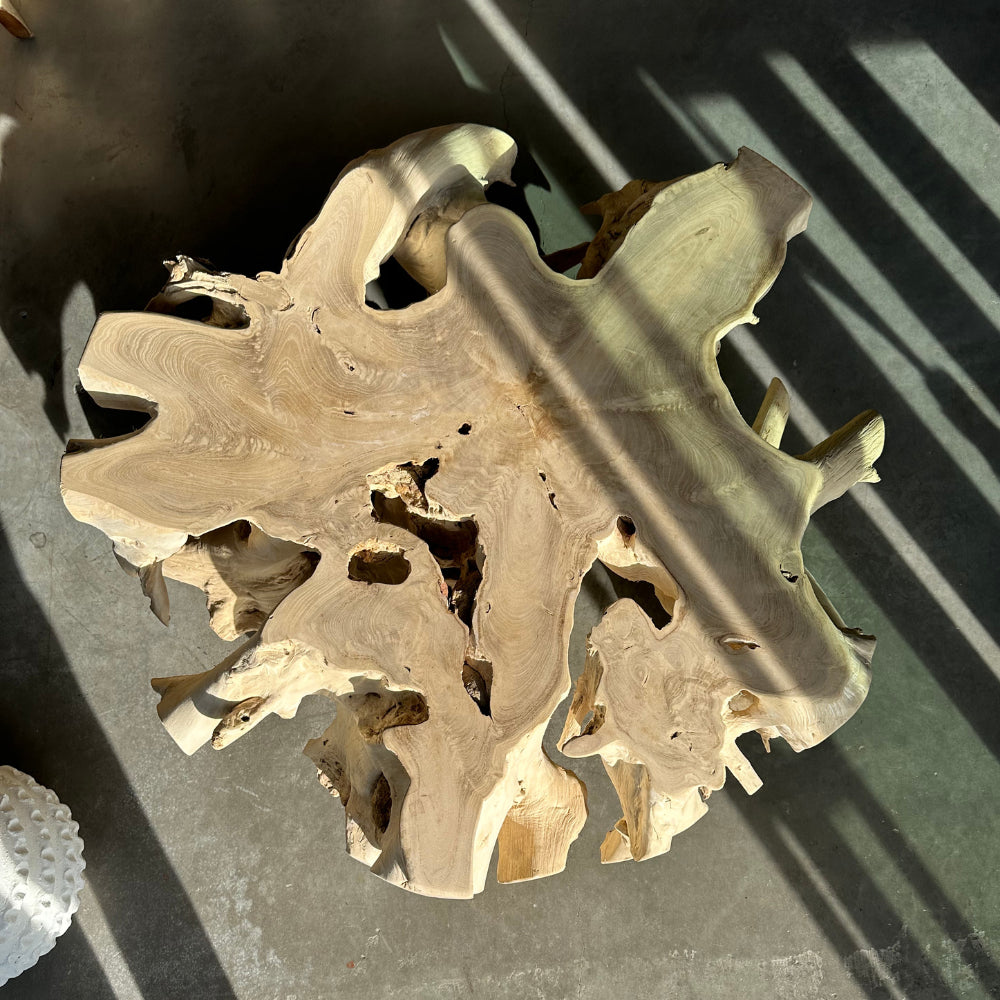 Table basse en racines de teck - ref 1157