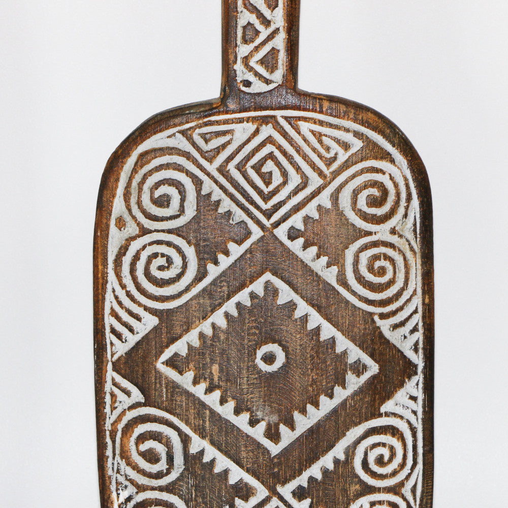 Palme murale sculptée - arrondie