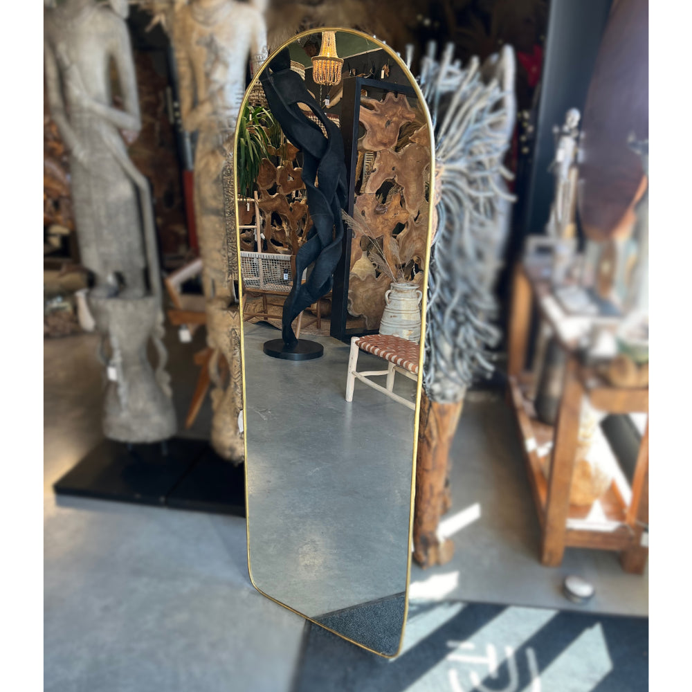 Miroir murale en laiton arche