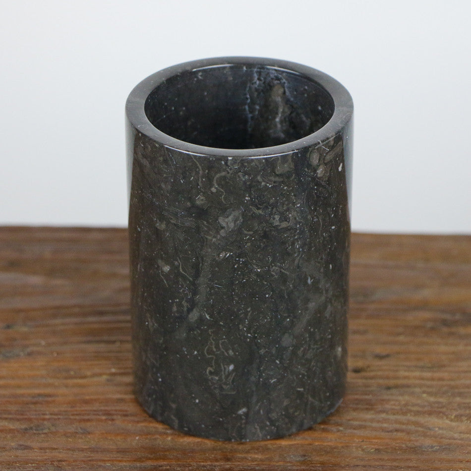 Porte brosse à dents en marbre noir