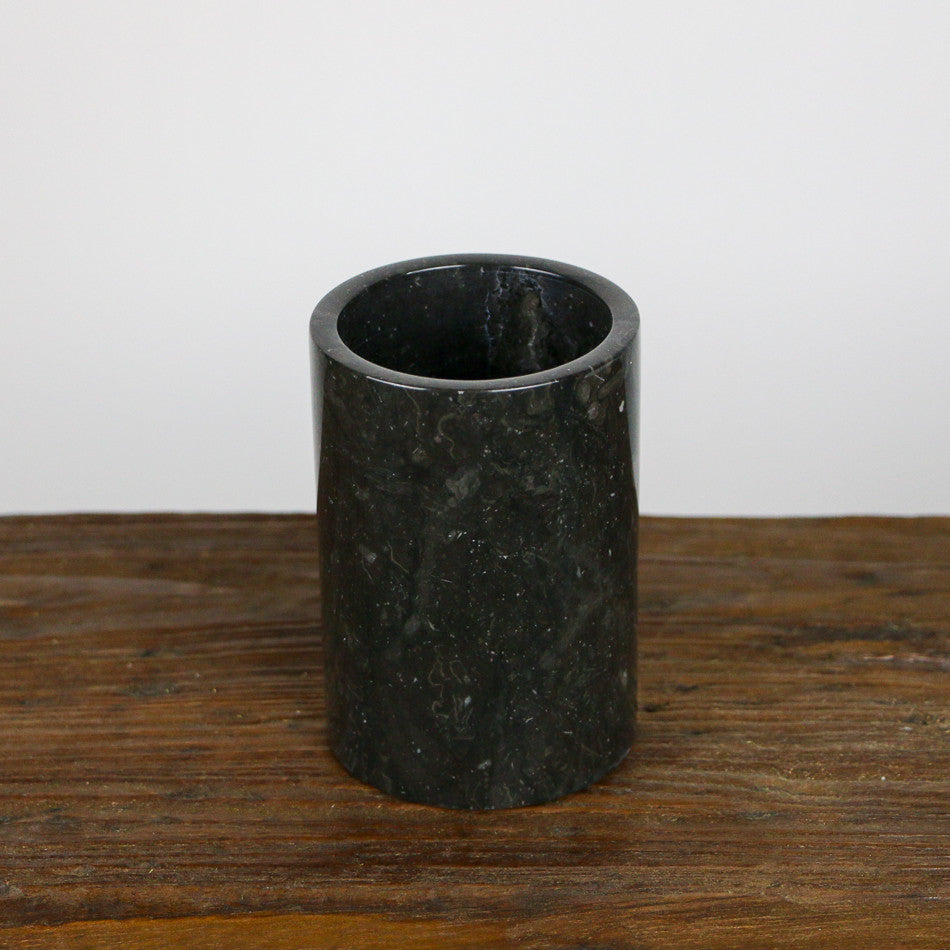 Porte brosse à dents en marbre noir