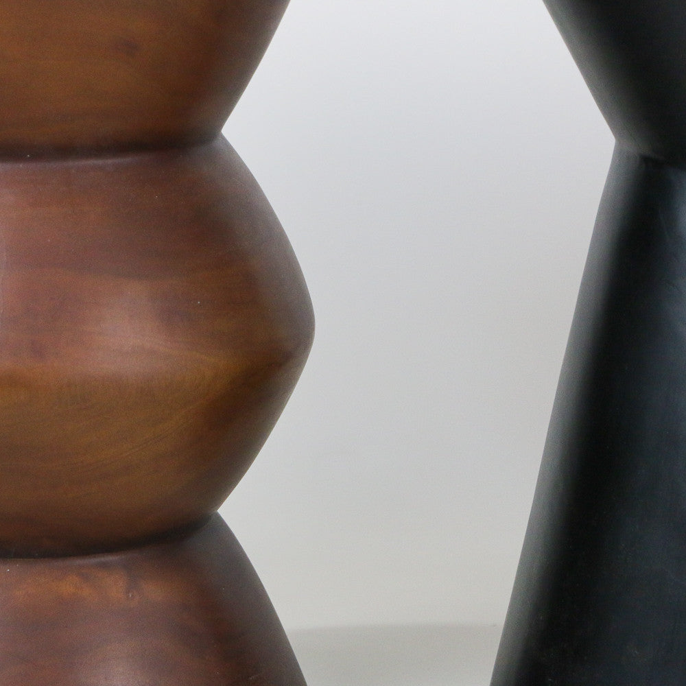 Stool Adi en bois de manguier DARK BROWN