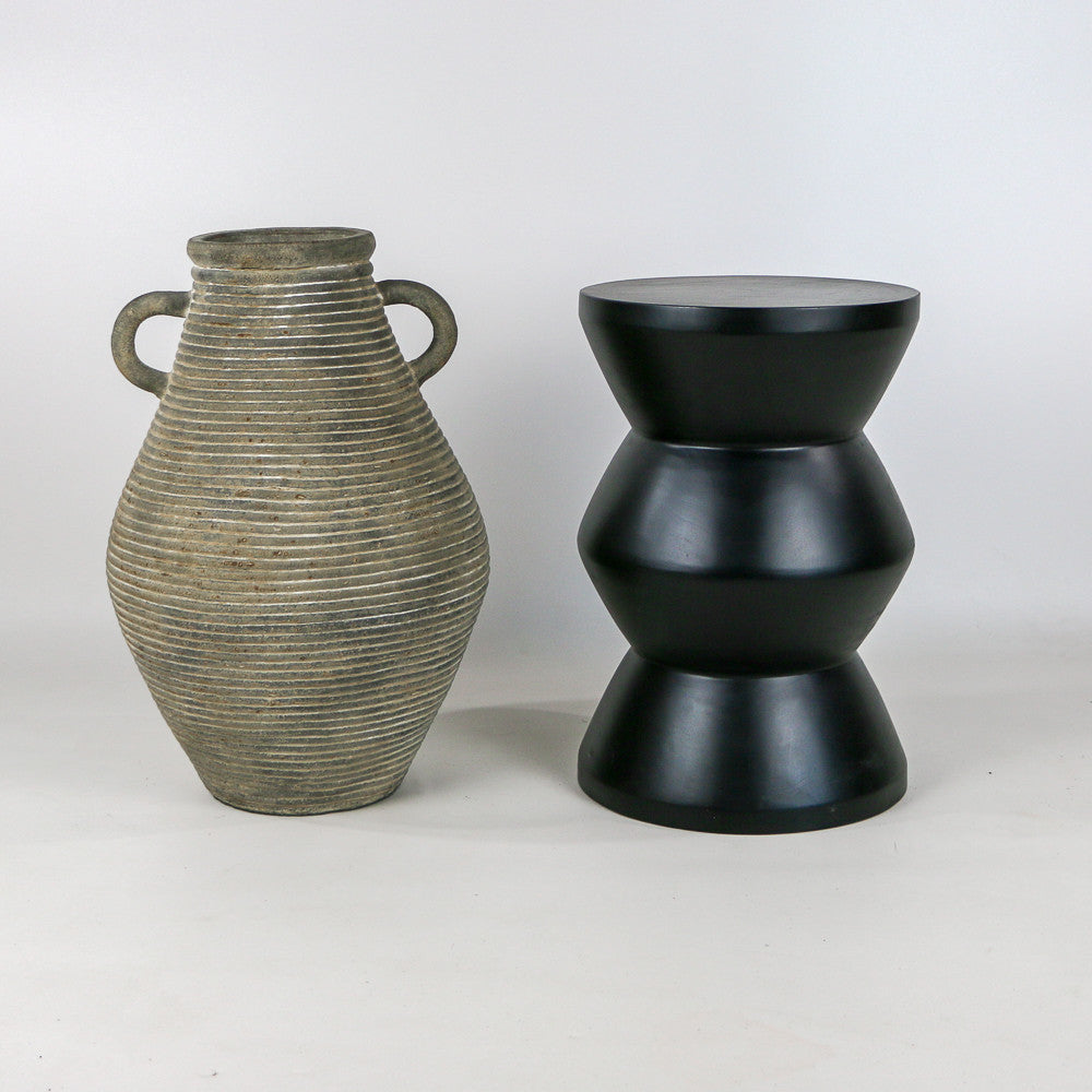 Stool Adi en bois de manguier BLACK