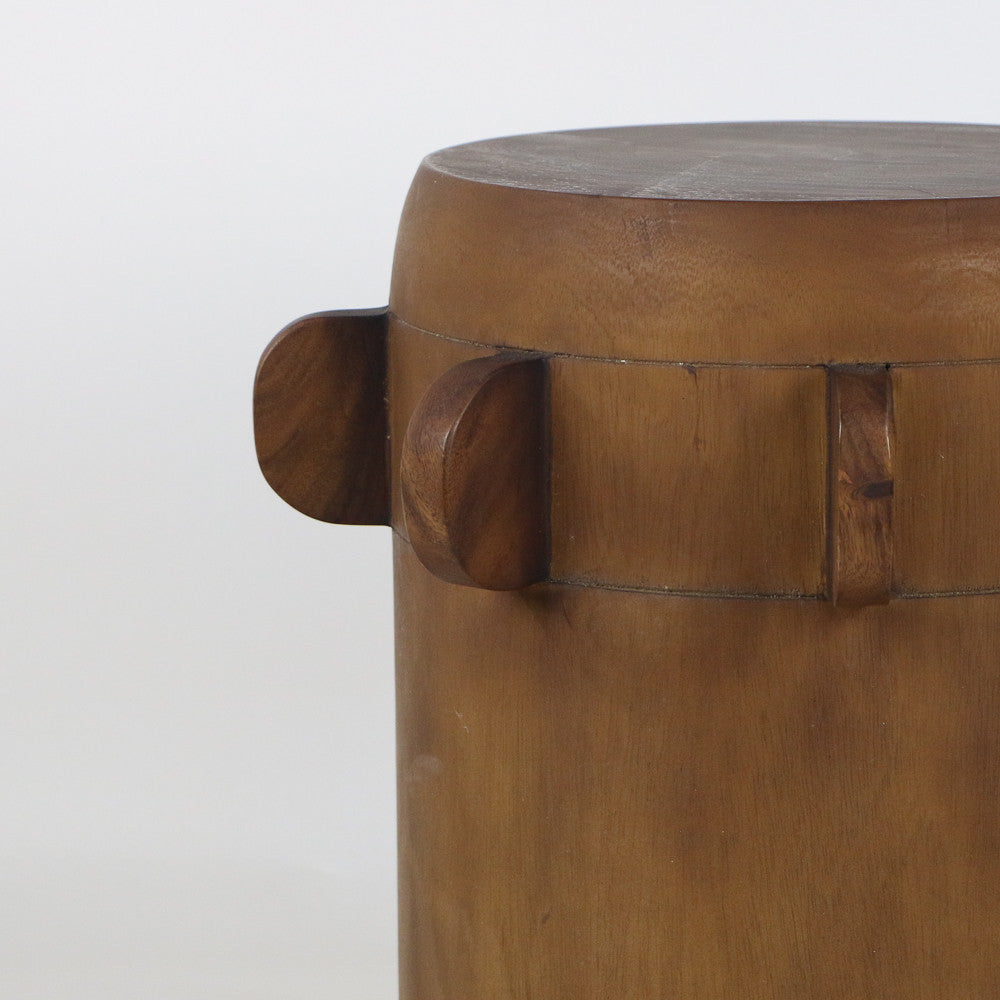 Stool Crusher en bois de manguier DARK BROWN