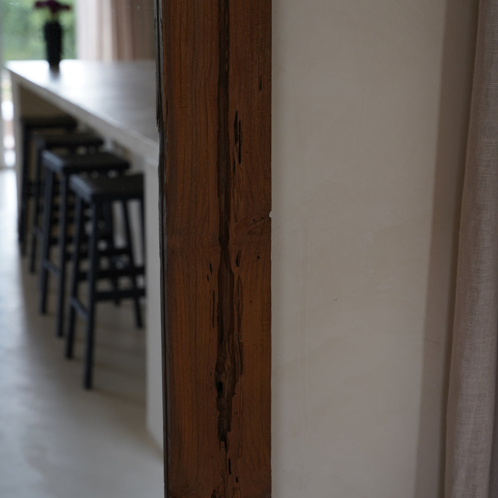 Miroir rustique en bois recyclé