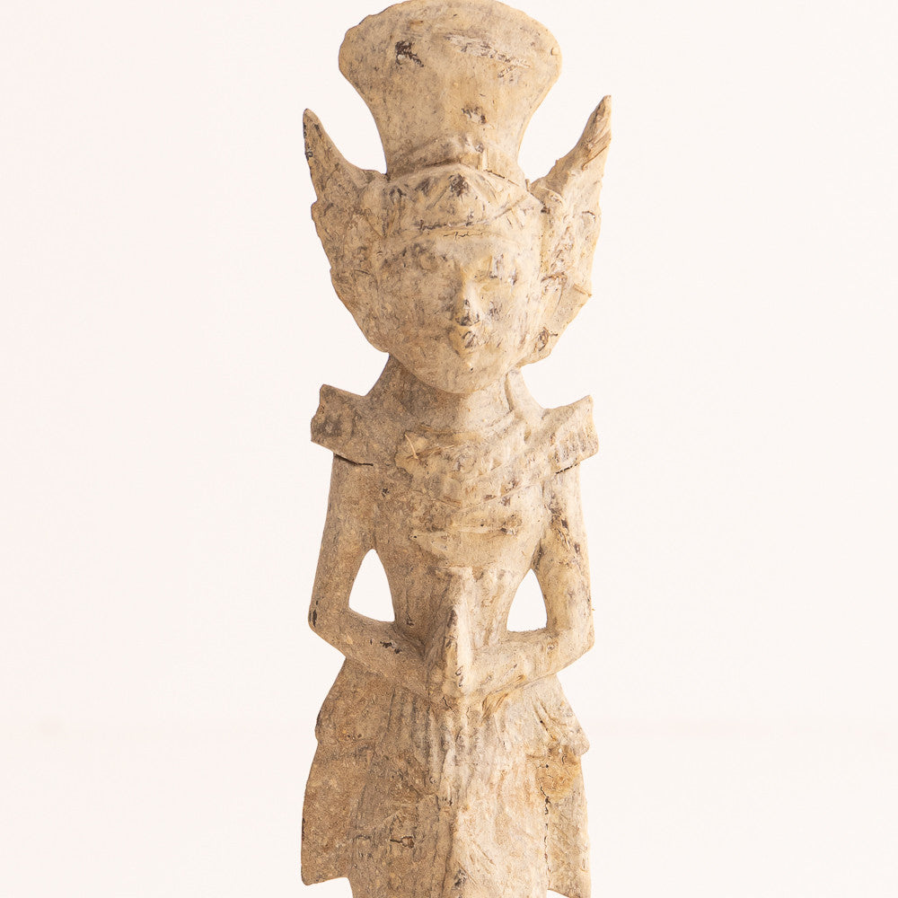 Sculpture Rama Shinta en bois recyclé