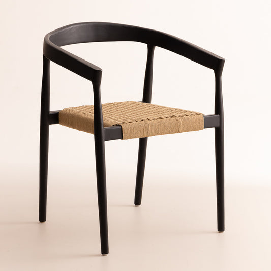 Chaise en bois de teck - Selly Black