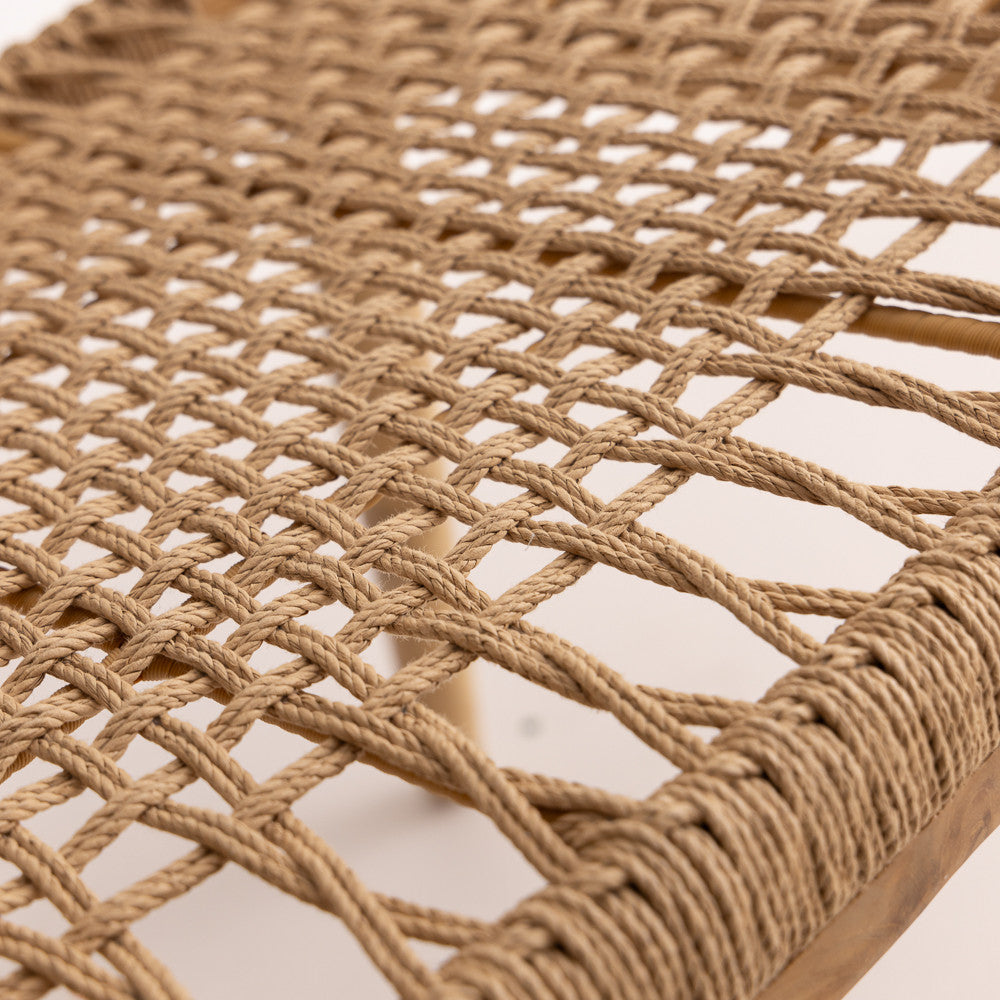 Chaise en bois de teck blanchi - Cemassen