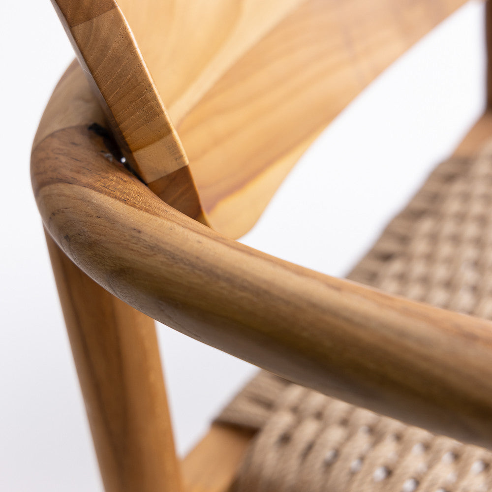 Chaise en bois de teck - Veroni naturelle