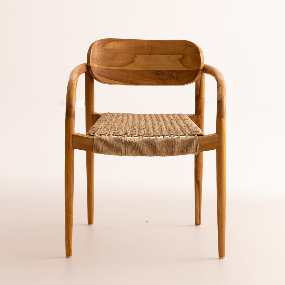 Chaise en bois de teck - Veroni naturelle