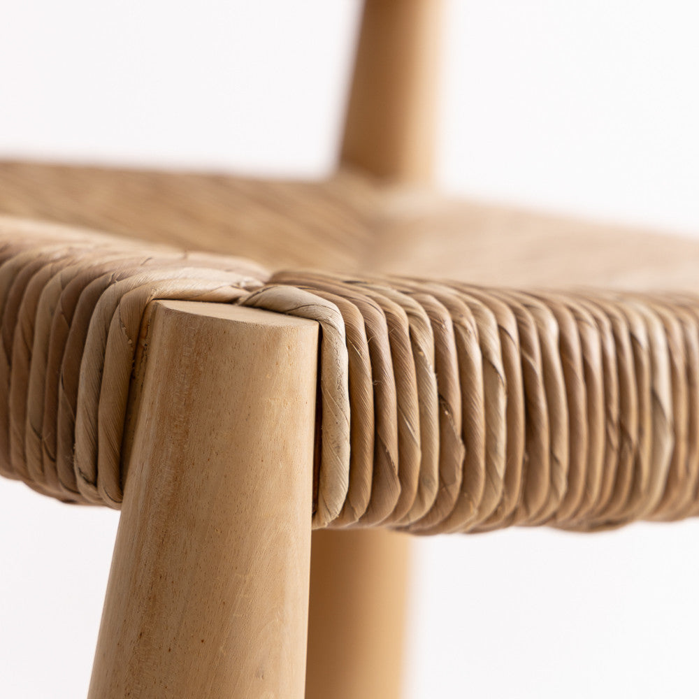 Chaise en bois de teck blanchi - Elephant