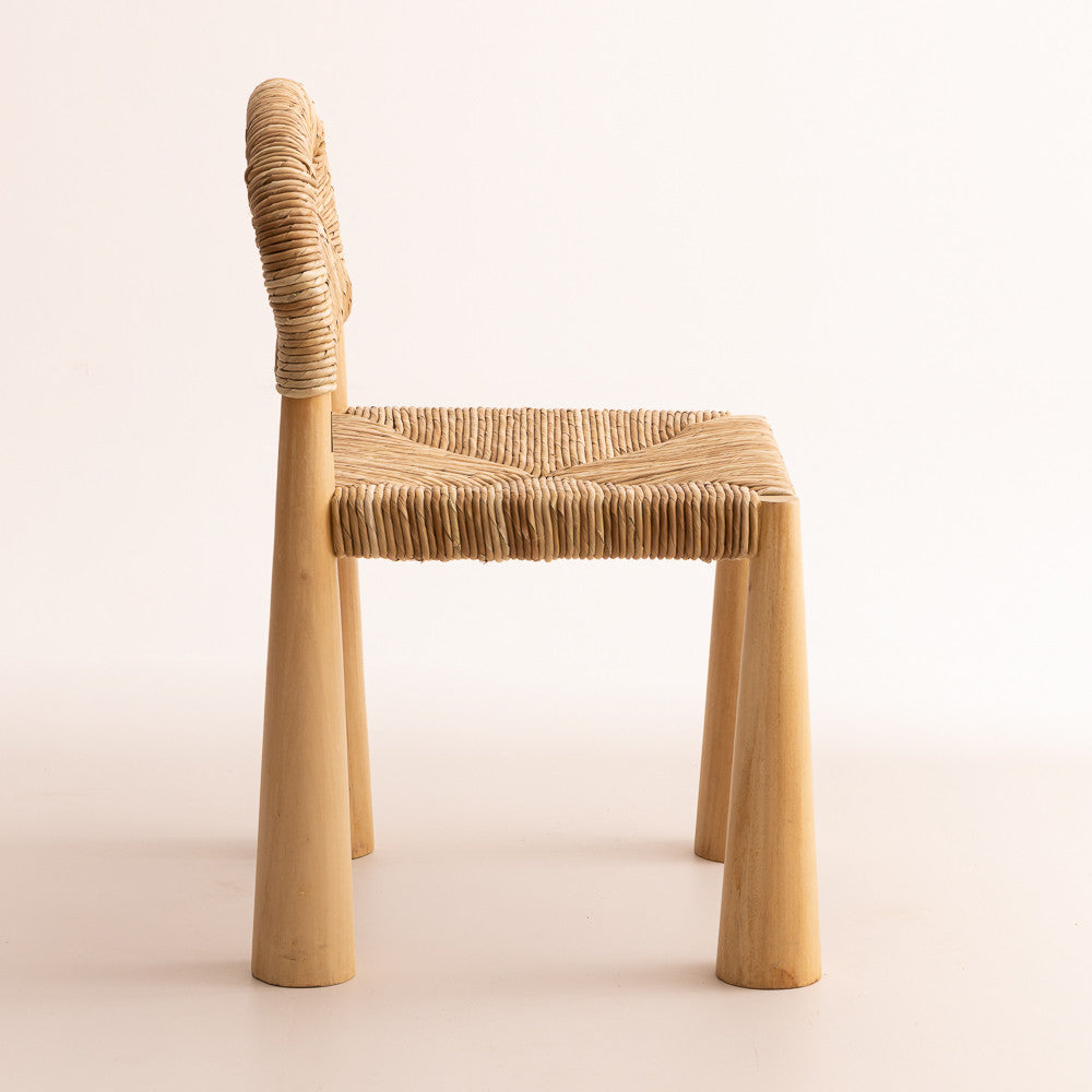 Chaise en bois de teck blanchi - Elephant