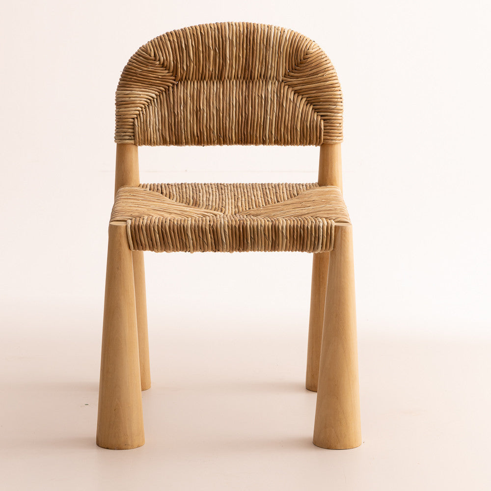 Chaise en bois de teck blanchi - Elephant