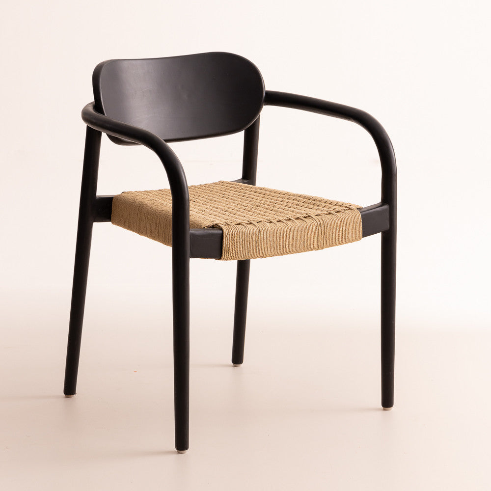 Chaise en bois de teck - Veroni Black