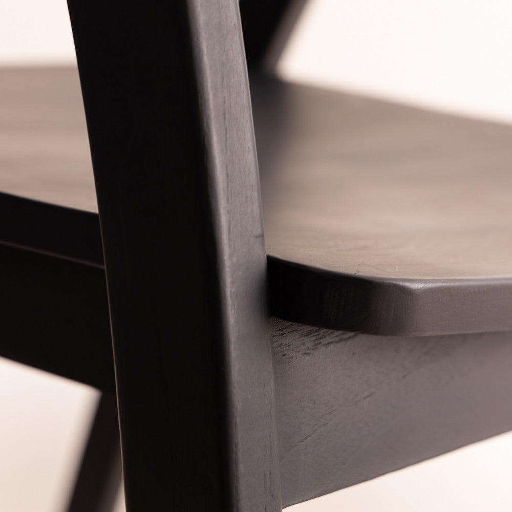 Chaise en bois de teck - Vano Black