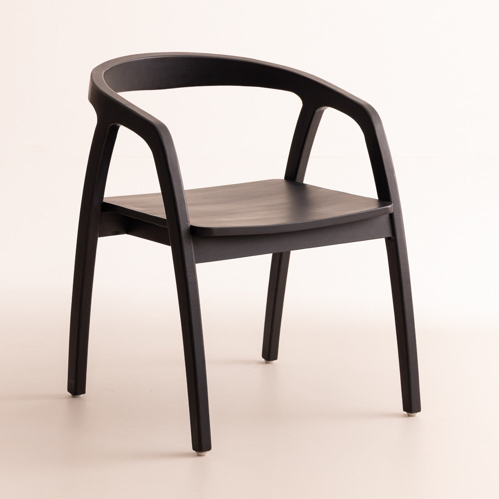 Chaise en bois de teck - Vano Black