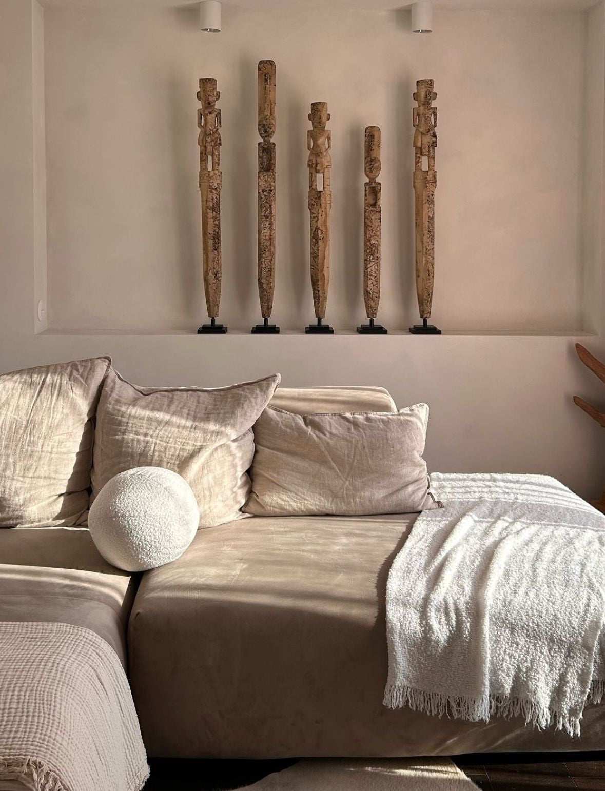 Statue Pagar en bois recyclé