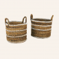 Set de 2 paniers en fibre de banane