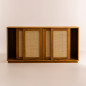 Buffet Rotan - 4 portes coulissantes en bois et cannage - 160x45x80 cm Buffet Rotan - 4 portes coulissantes en bois et cannage - 160x45x80 cm