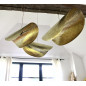Suspension artisanale courbée en laiton Suspension artisanale courbée en laiton