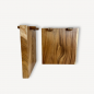 Table à manger en bois massif 250 x 90 cm - Bois de Suar Table à manger en bois massif 250 x 90 cm - Bois de Suar