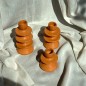 Bougeoir en céramique couleur orange Bougeoir en céramique couleur orange
