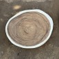 Table basse cookie en bois de suar massif 99*82*8cm K752
