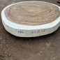 Table basse cookie en bois de suar massif 99*82*8cm K752