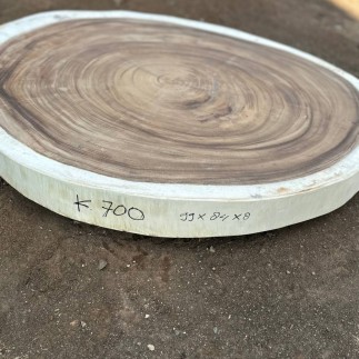 Table basse cookie en bois de suar massif 99*84*8cm K700