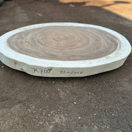 Table basse cookie en bois de suar massif 93*79*8cm K760