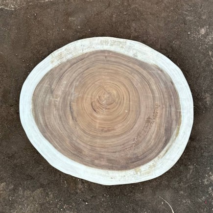 Table basse cookie en bois de suar massif 93*79*8cm K760