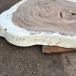 Table basse cookie en bois de suar massif 99*85*8cm K720