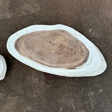 copy of Table basse cookie en bois de suar massif 125*69*9cm K588