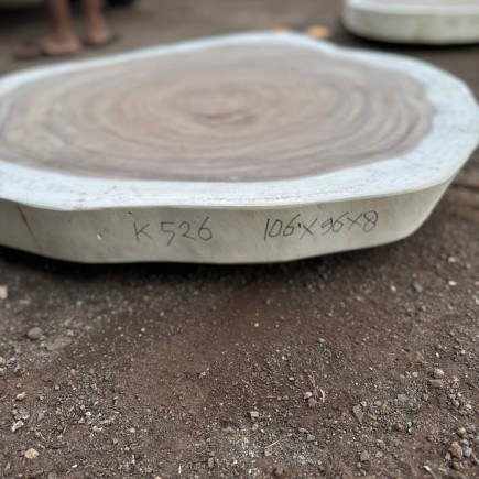 Table basse cookie en bois de suar massif 106*95*8cm K526